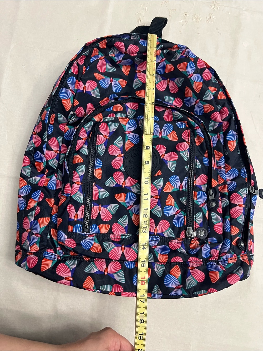 Kipling Multicolor Butterfly School Backpack - Picture 9 of 13